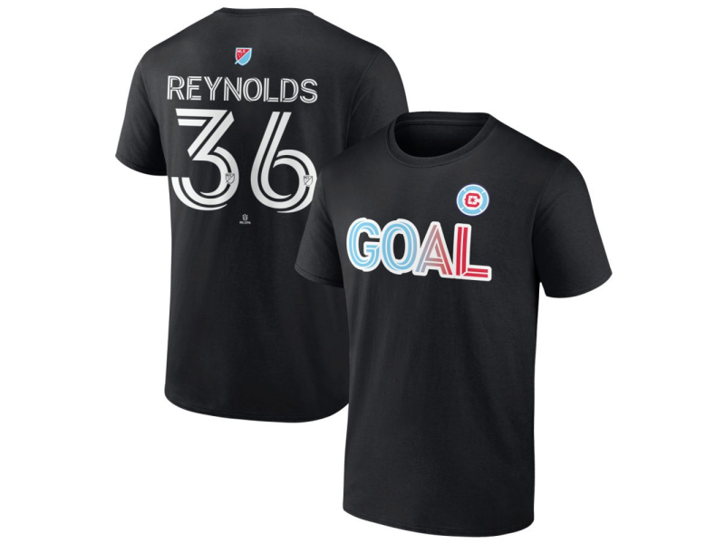 Youth Chicago Fire Goal #36 Justin Reynolds T-Shirt - Black