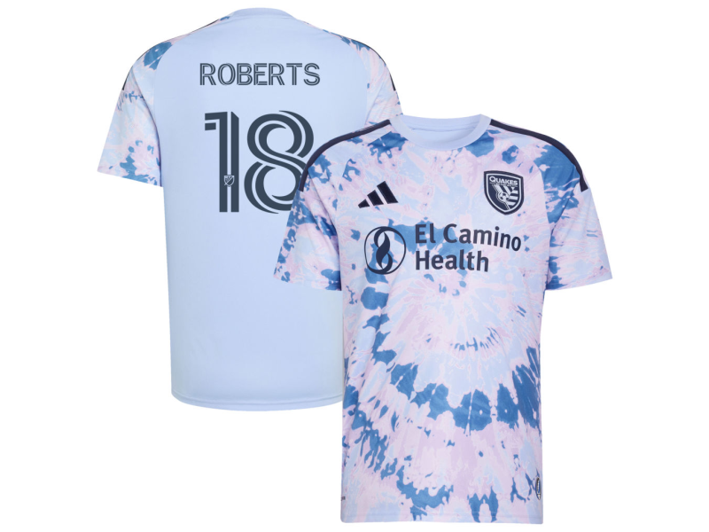Reid Roberts San Jose Earthquakes 2026 The Dead Edition Fan Version Jersey - Light Blue