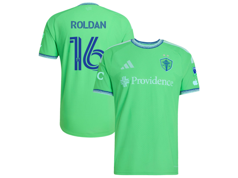 Alex Roldan Seattle Sounders FC 2026 The Evergreen State Edition Player Version Jersey - Rave Green With Patch