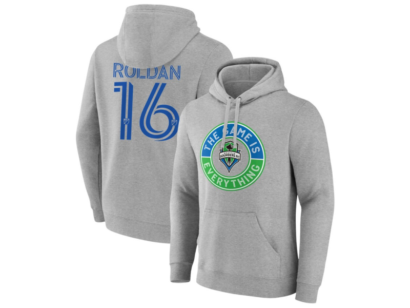 Men's Seattle Sounders FC The Game Is Everything #16 Alex Roldan Pullover Hoodie - Gray