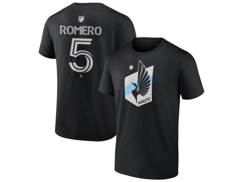 Men's Minnesota United FC #5 Nicolas Romero Team Authentic T-Shirt - Black