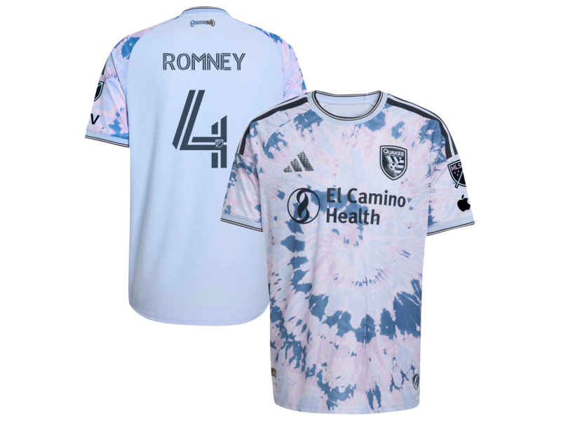 David Romney San Jose Earthquakes 2026 The Dead Edition Player Version Jersey - Light Blue With Patch