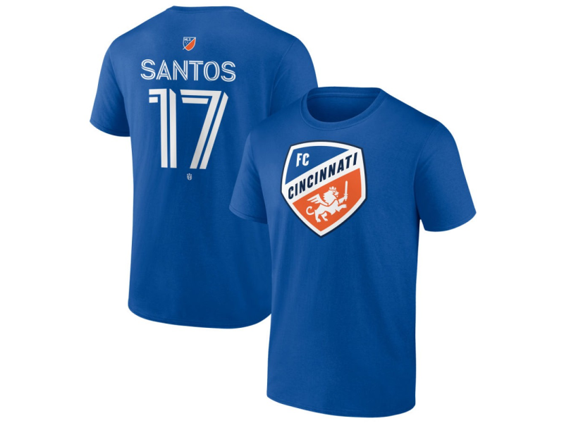 Men's FC Cincinnati #17 Sergio Santos Team Authentic T-Shirt - Royal