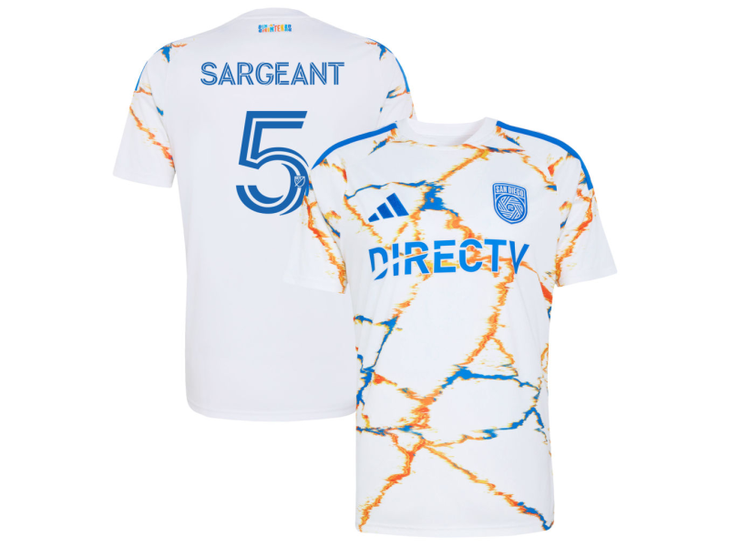 Kieran Sargeant San Diego FC 2026 Unprecedented Unity Edition Fan Version Jersey - White