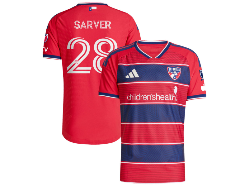 Sam Sarver FC Dallas 2026 DNA Edition Player Version Jersey - Red With Patch