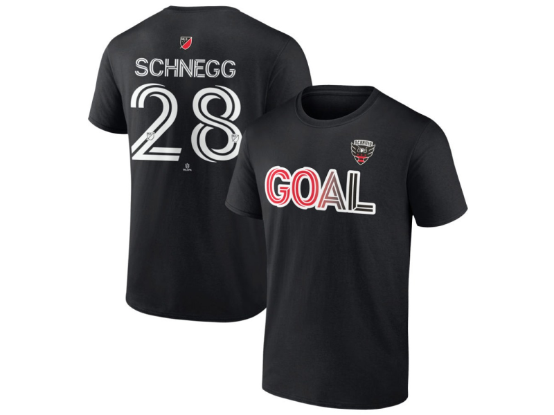 Men's D.C. United Goal #28 David Schnegg T-Shirt - Black