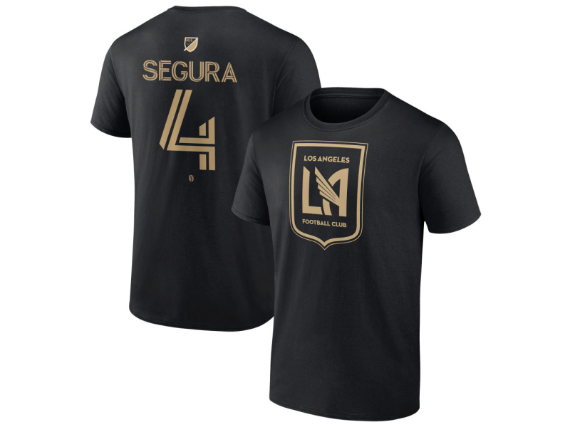 Youth LAFC #4 Eddie Segura Team Authentic T-Shirt - Black