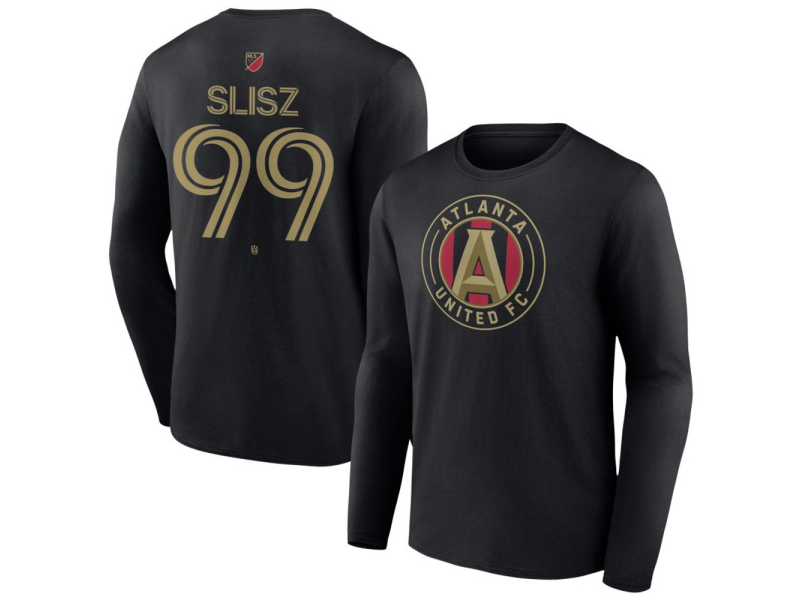 Men's Atlanta United FC #99 Bartosz Slisz Team Authentic Long Sleeve T-Shirt - Black