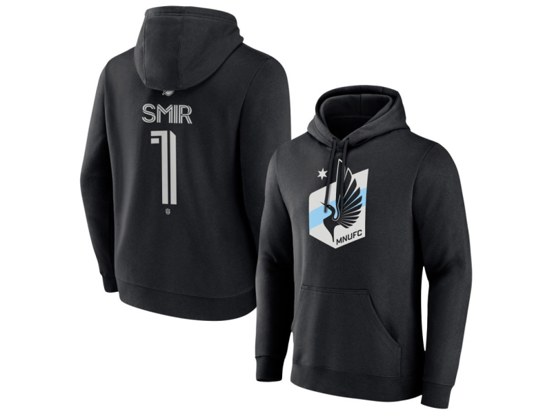 Men's Minnesota United FC #1 Alec Smir Team Authentic Pullover Hoodie - Black