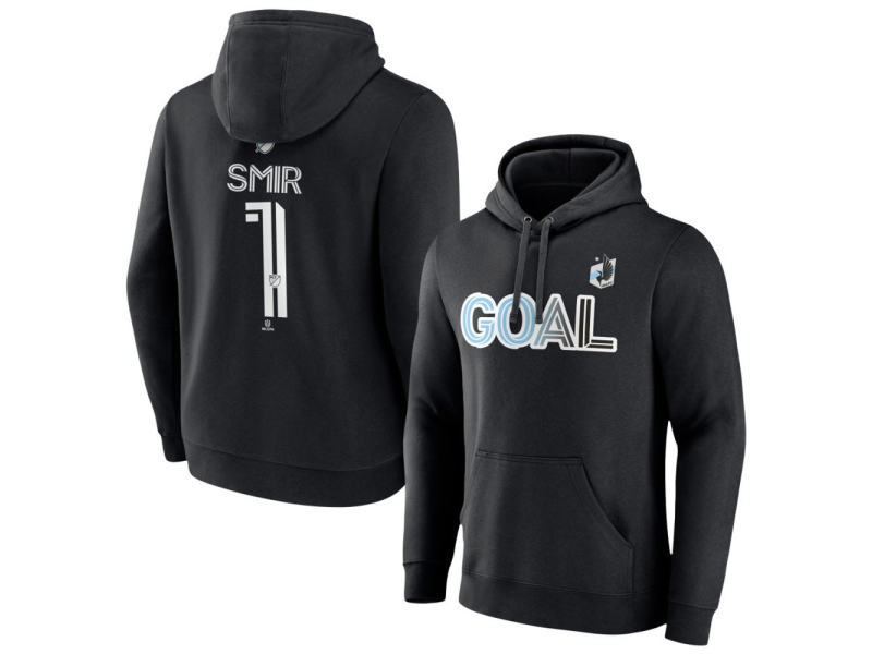 Men's Minnesota United FC Goal #1 Alec Smir Pullover Hoodie - Black