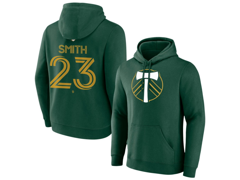 Men's Portland Timbers #23 Ian Smith Team Authentic Pullover Hoodie - Green