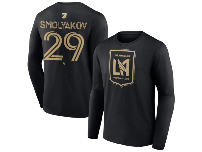 Youth LAFC #29 Artem Smolyakov Team Authentic Long Sleeve T-Shirt - Black