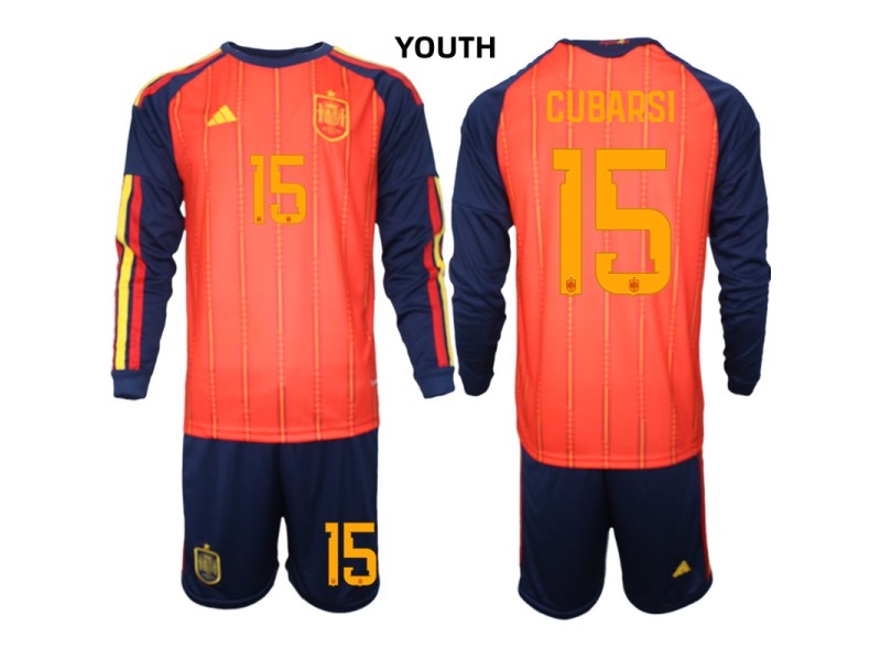 Youth CUBARSI Spain 2026 World Cup Home Fan Jersey - Red