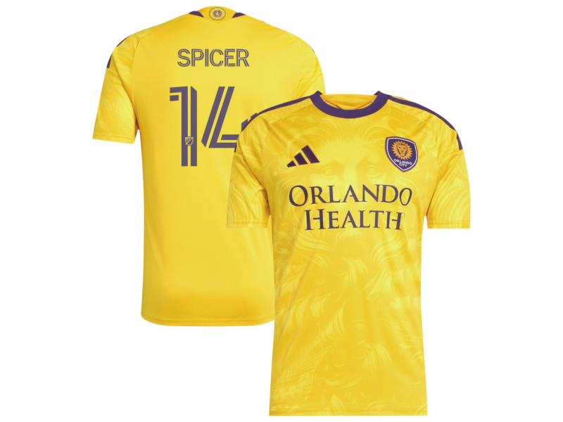 Tyrese Spicer Orlando City SC 2026 Sunken Treasure Edition Player Version Jersey - Gold With Patch