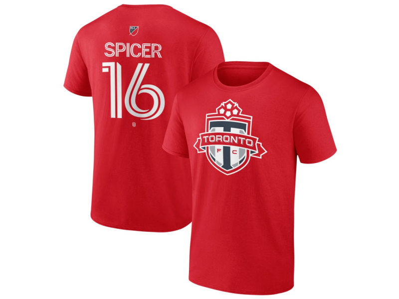 Men's Toronto FC #16 Tyrese Spicer Team Authentic T-Shirt - Red