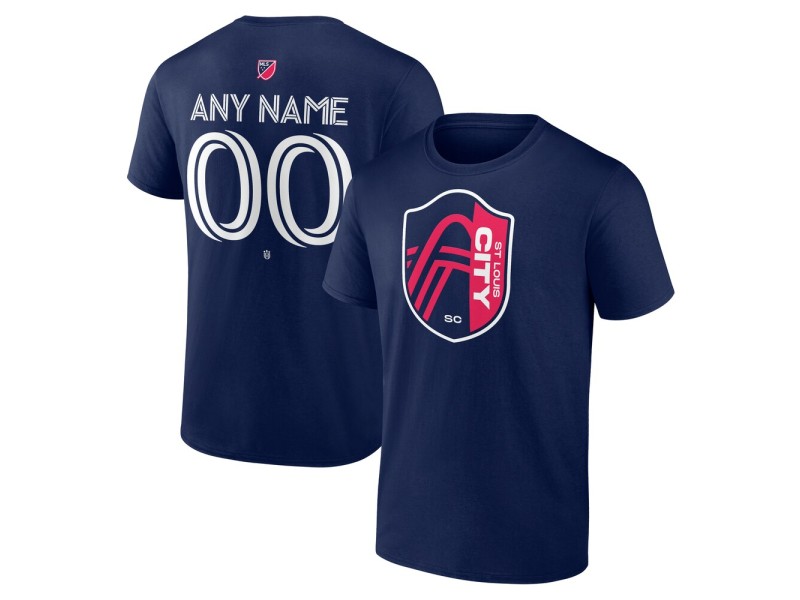 Men's St. Louis City SC Custom Team Authentic T-Shirt - Navy