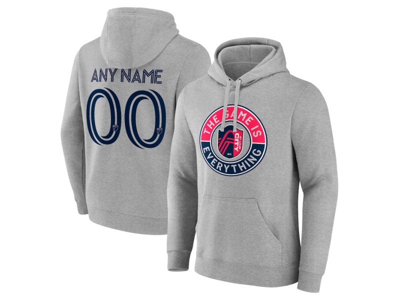 Men's St. Louis City SC The Game Is Everything Custom Pullover Hoodie - Gray