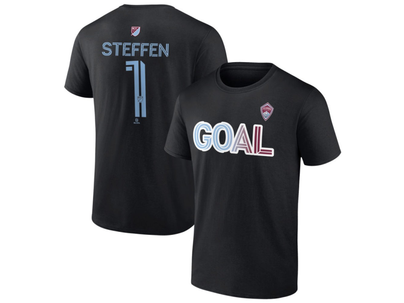Youth Colorado Rapids Goal #1 Zack Steffen T-Shirt - Black
