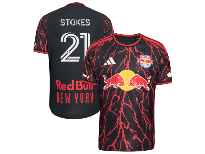 Aiden Stokes New York Red Bulls 2026 The Rooted Edition Player Version Jersey - Black With Patch