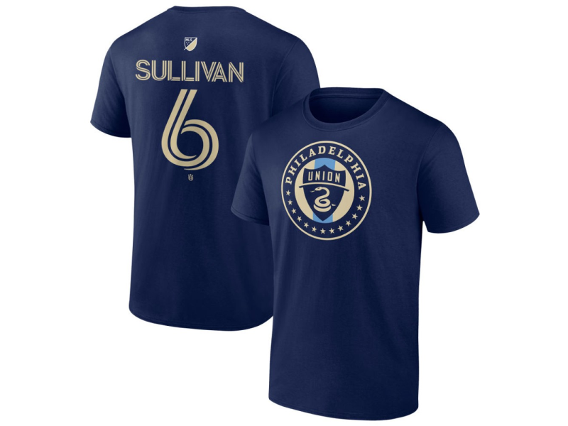 Men's Philadelphia Union #6 Cavan Sullivan Team Authentic T-Shirt - Navy
