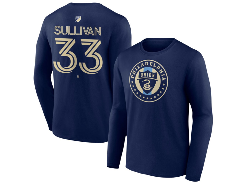 Youth Philadelphia Union #33 Quinn Sullivan Team Authentic Long Sleeve T-Shirt - Navy