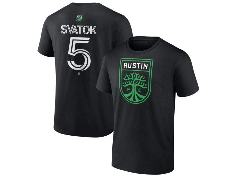 Men's Austin FC #5 Oleksandr Svatok Team Authentic T-Shirt - Black