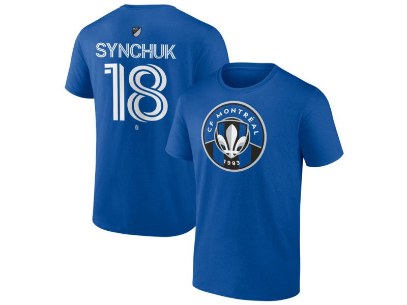 Men's CF Montreal #18 Hennadiy Synchuk Team Authentic T-Shirt - Royal