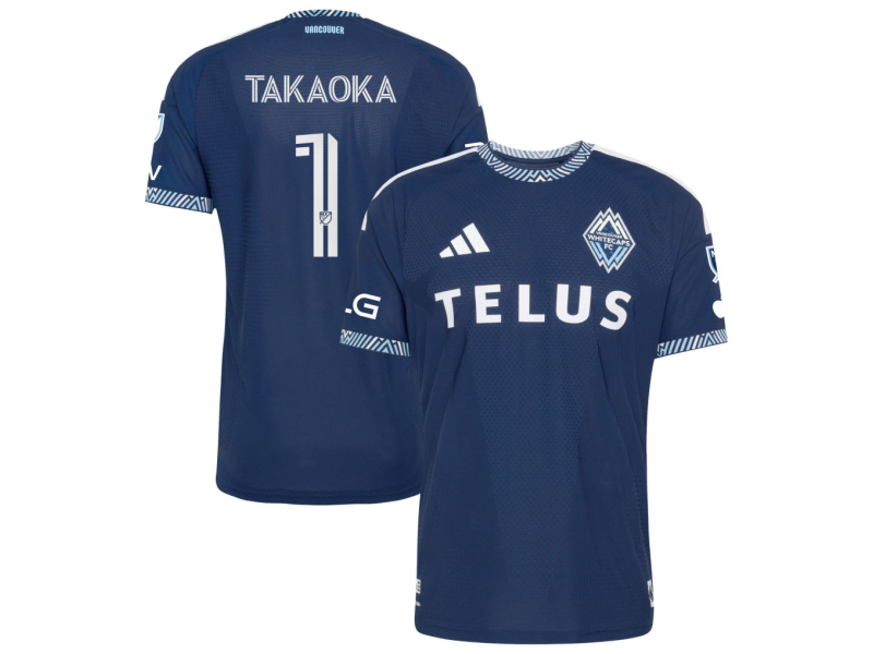 Yohei Takaoka Vancouver Whitecaps FC 2026 The Coastal Player Version Jersey - Blue With Patch