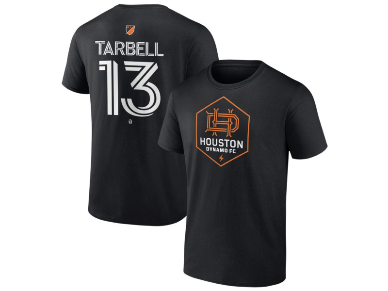 Youth Houston Dynamo FC Authentic Stack #13 Andrew Tarbell T-Shirt - Black