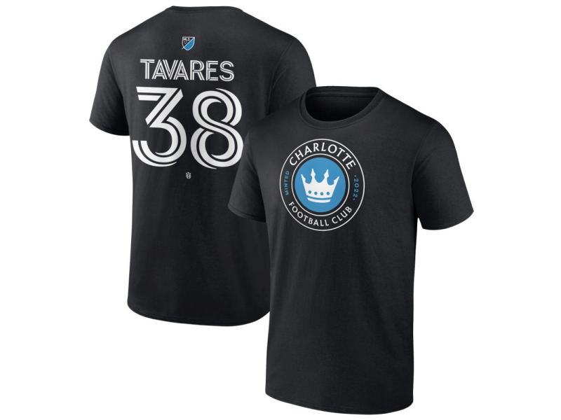 Men's Charlotte FC #38 Iuri Tavares Team Authentic T-Shirt - Black
