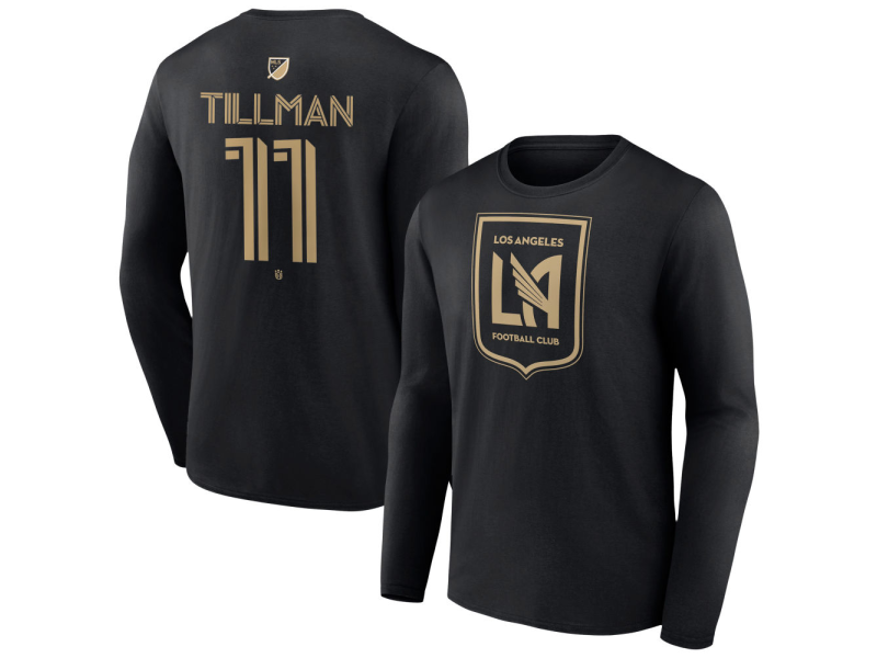 Youth LAFC #11 Timothy Tillman Team Authentic Long Sleeve T-Shirt - Black