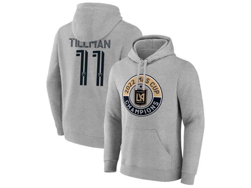 Men's LAFC The Game Is Everything #11 Timothy Tillman Pullover Hoodie - Gray