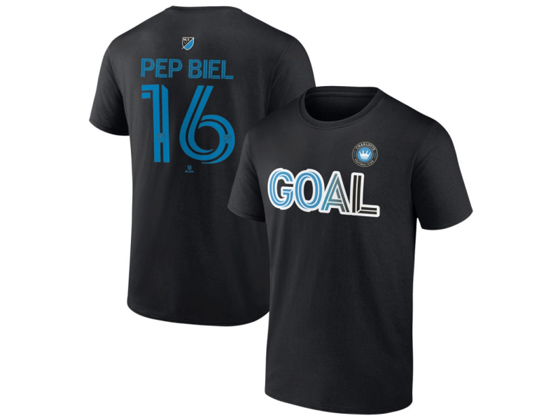 Men's Charlotte FC Goal #17 Idan Toklomati T-Shirt - Black
