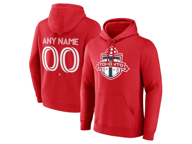 Men's Toronto FC Custom Team Authentic Pullover Hoodie - Red