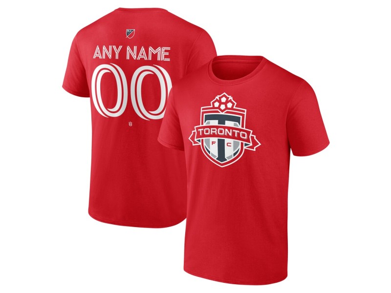 Men's Toronto FC Custom Team Authentic T-Shirt - Red