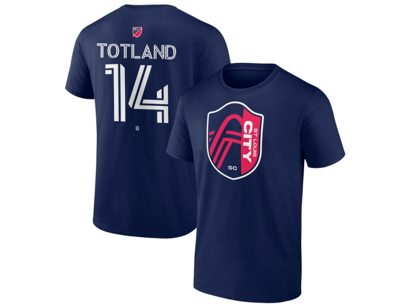 Men's St. Louis City SC #14 Tomas Totland Team Authentic T-Shirt - Navy