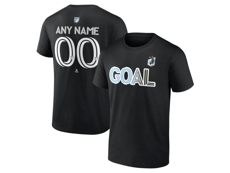 Men's Minnesota United FC Goal #20 Wil Trapp T-Shirt - Black