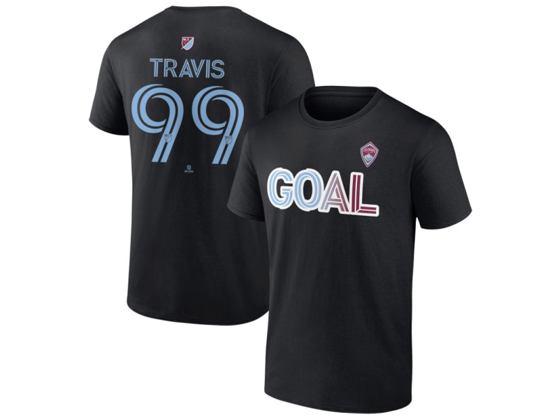 Youth Colorado Rapids Goal #99 Jackson Travis T-Shirt - Black