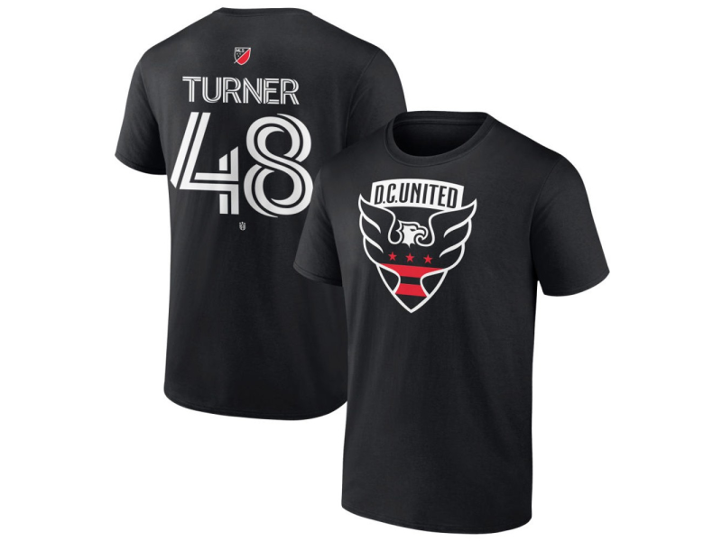 Men's D.C. United #48 Gavin Turner Team Authentic T-Shirt - Black