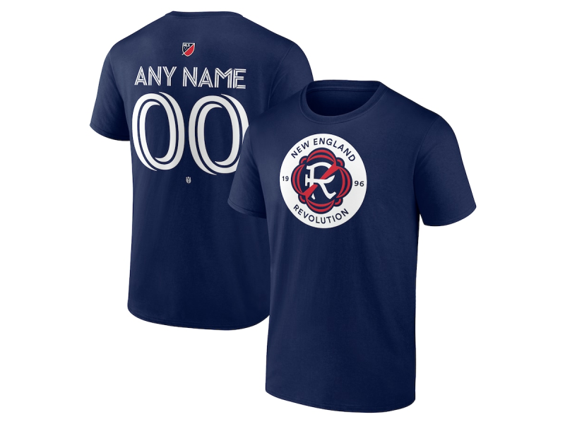 Men's New England Revolution #37 Maxi Urruti Team Authentic T-Shirt - Navy