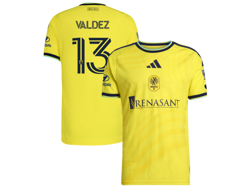 Xavier Valdez Nashville SC 2026 The Reverb Edition Player Version Jersey - Yellow With Patch