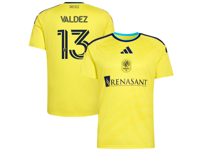 Xavier Valdez Nashville SC 2026 The Reverb Edition Fan Version Jersey - Yellow