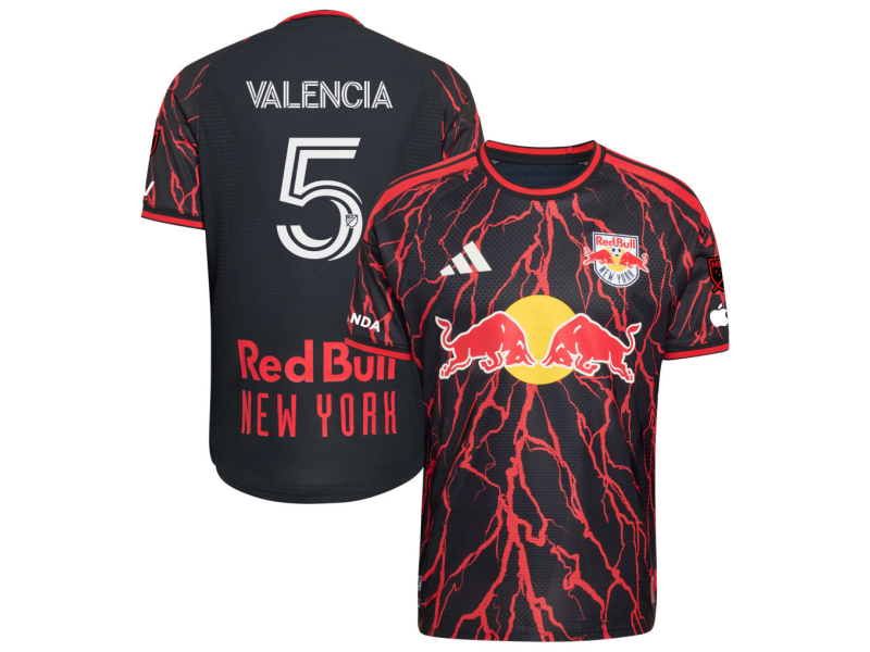 Omar Valencia New York Red Bulls 2026 The Rooted Edition Player Version Jersey - Black With Patch