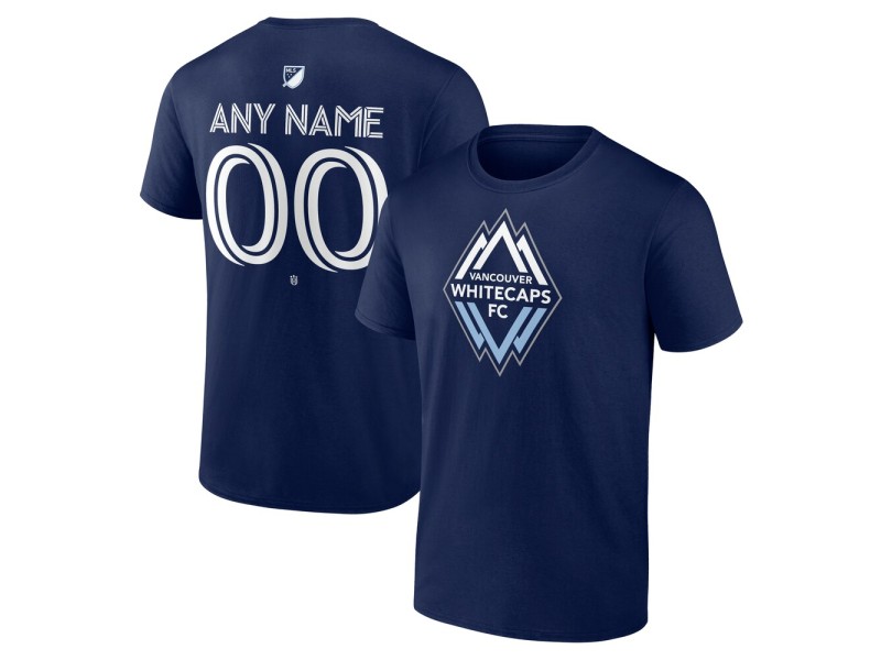Youth Vancouver Whitecaps FC Custom Team Authentic T-Shirt - Navy