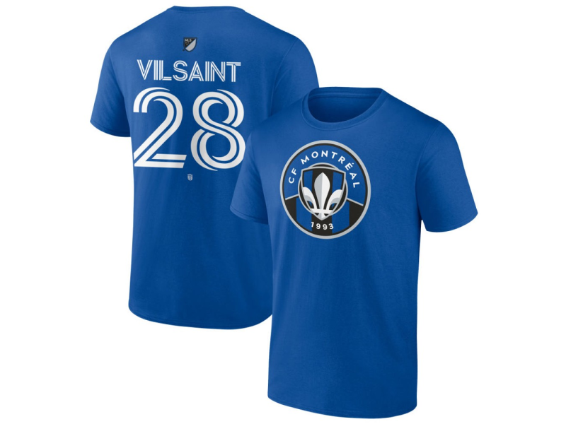 Men's CF Montreal #28 Jules-Anthony Vilsaint Team Authentic T-Shirt - Royal