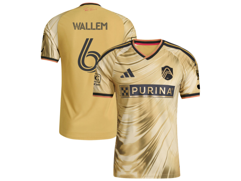 Conrad Wallem St. Louis CITY SC 2026 The Tina Turner Edition Player Version Jersey - Yellow With Patch