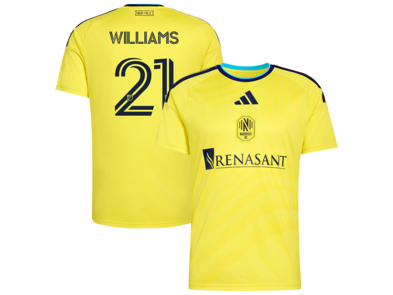 Thomas Williams Nashville SC 2026 The Reverb Edition Fan Version Jersey - Yellow