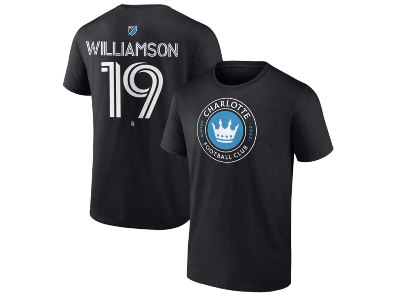 Men's Charlotte FC #19 Eryk Williamson Team Authentic T-Shirt - Black