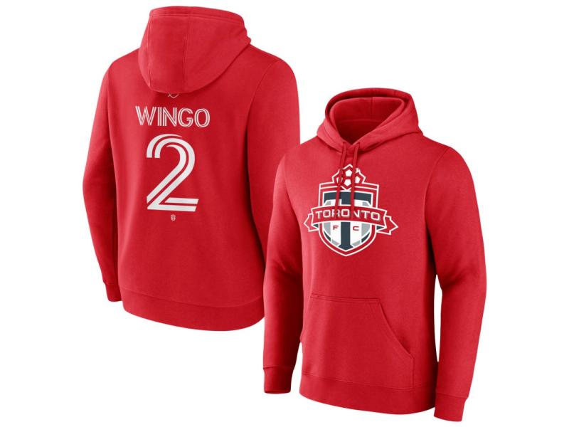Men's Toronto FC #2 Henry Wingo Team Authentic Pullover Hoodie - Red