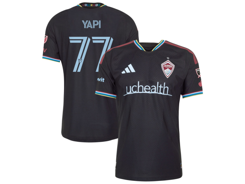 Darren Yapi Colorado Rapids 2026 Colorful Colorado Player Version Jersey - Black With Patch